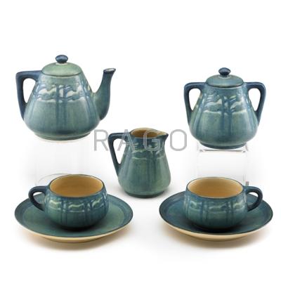 Appraisal: HENRIETTA BAILEY NEWCOMB COLLEGE Rare seven-piece Transitional tea set for