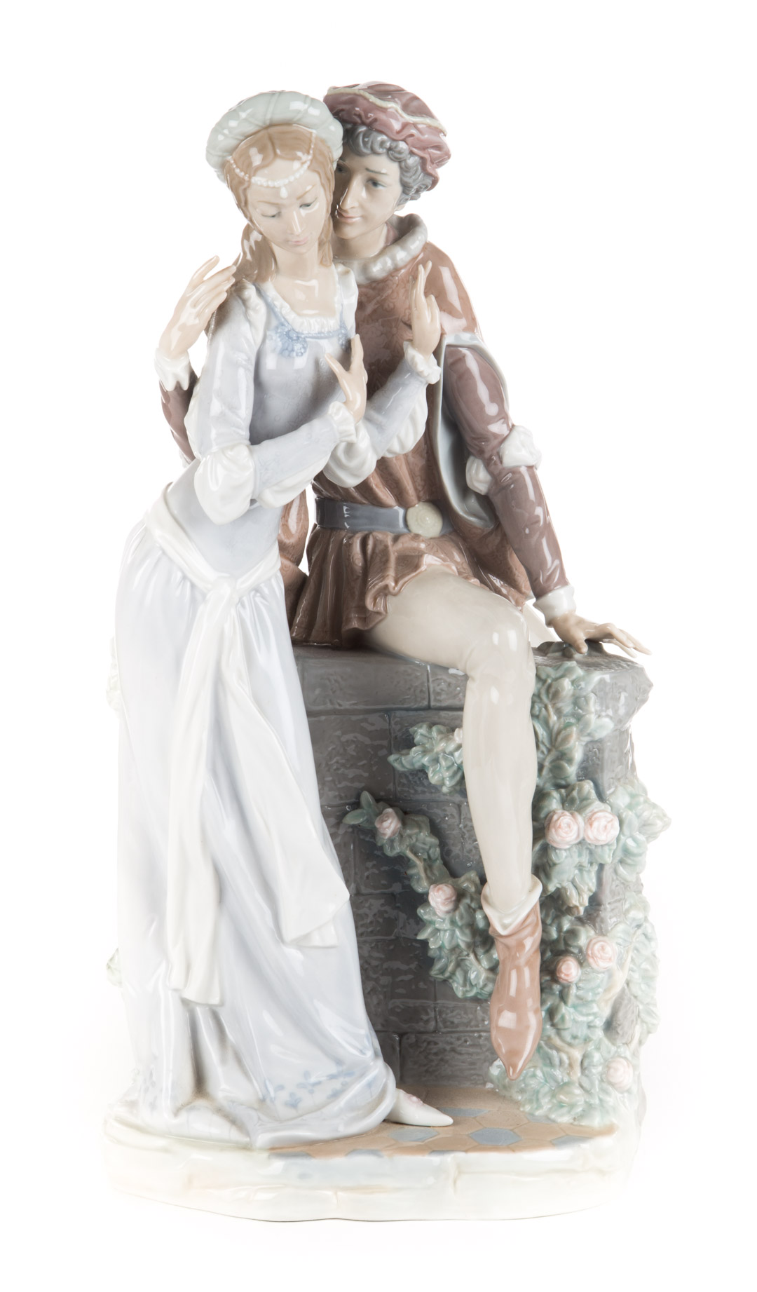 Appraisal: Lladro porcelain Lovers from Verona in H Condition No breaks