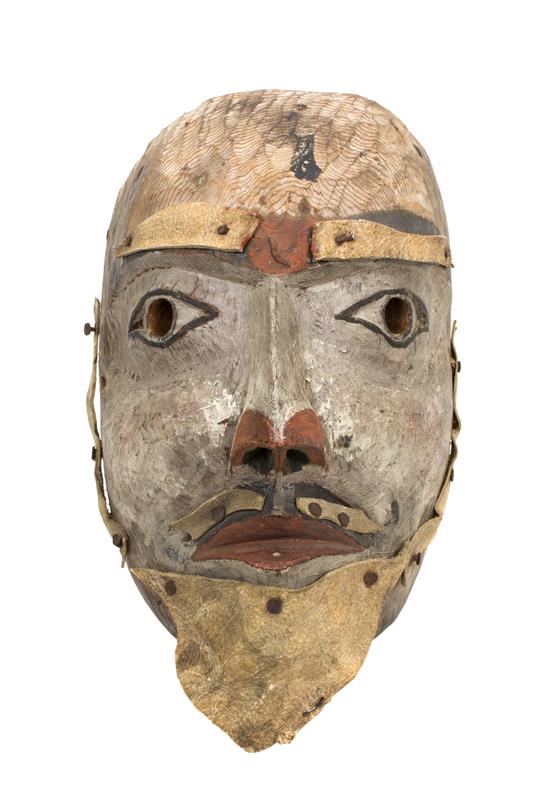 Appraisal: Sale Lot A Kwakwaka'wakw Painted Wood Mask Length x width