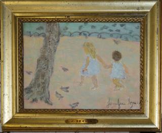 Appraisal: Jocelyn Seguin French - Two Girls signed lower right x