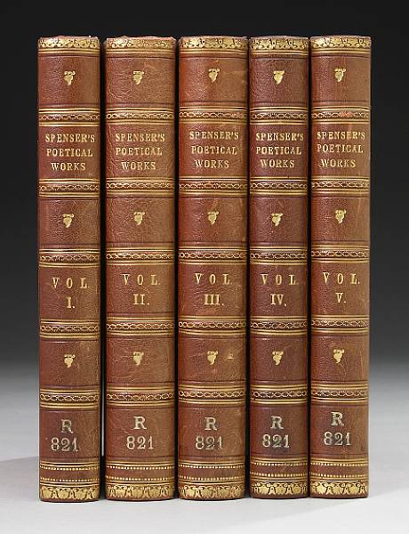 Appraisal: Spenser Edmund Poetical Works Edinburgh volumes vo Quarter crushed red