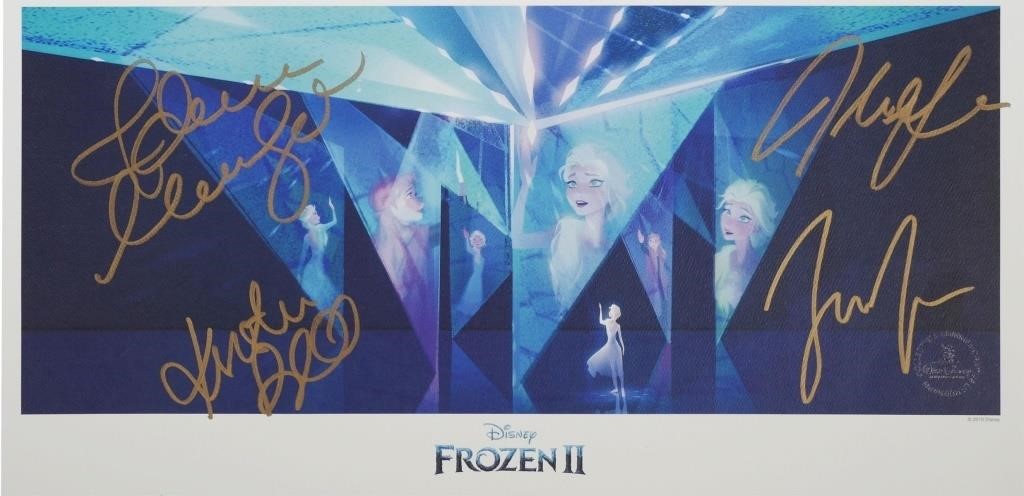 Appraisal: Signed limited edition lithograph for the Disney movie Frozen II