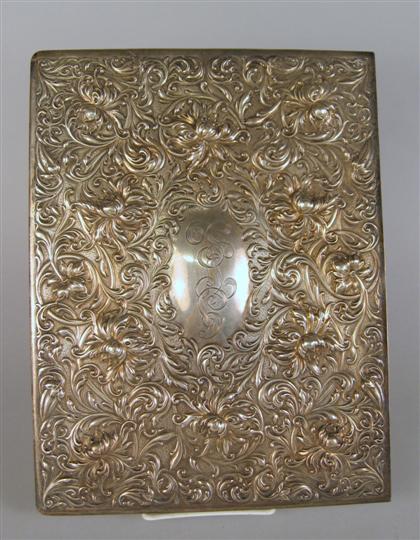 Appraisal: Gorham repousse sterling silver panel In the art nouveau style