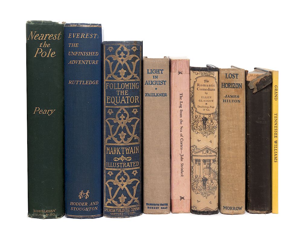 Appraisal: A Collection of First Editions in Nine Volumes A COLLECTION