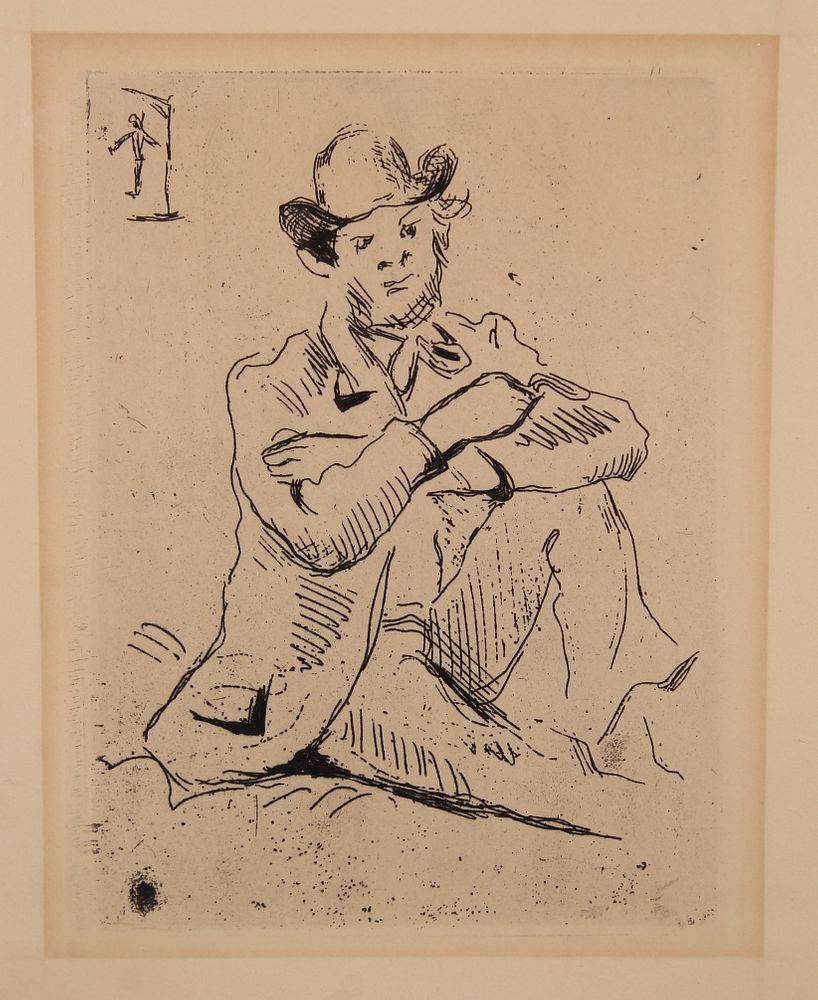 Appraisal: Paul Cezanne French - Etching Paul Cezanne French - Guillaumin