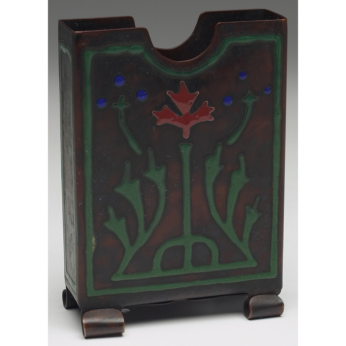 Appraisal: The Art Crafts Shop card holder attribution copper with a