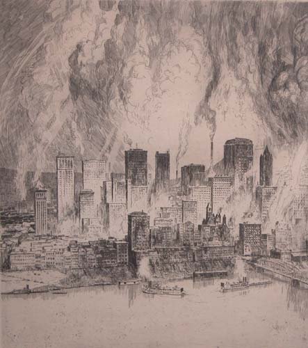 Appraisal: Print No Pittsburgh circa Etching on Paper Kuhler Otto x