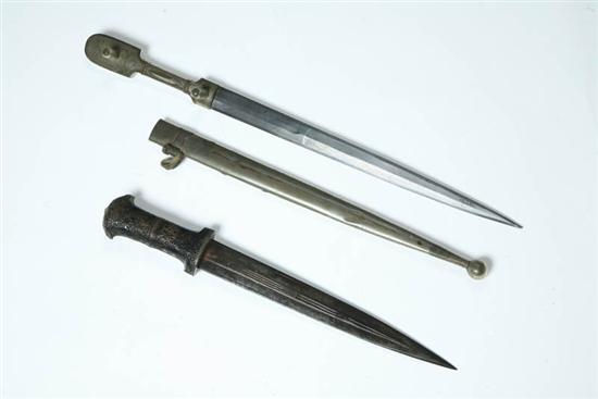 Appraisal: TWO DAGGERS Eastern Europe late th century Kindjal type The