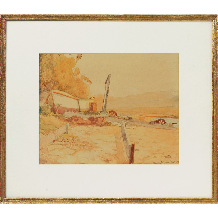 Appraisal: Charles Hoxsey Robinson American - ca Untitled watercolor matted framed