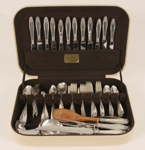 Appraisal: International Prelude sterling silver flatware service with serving pieces including