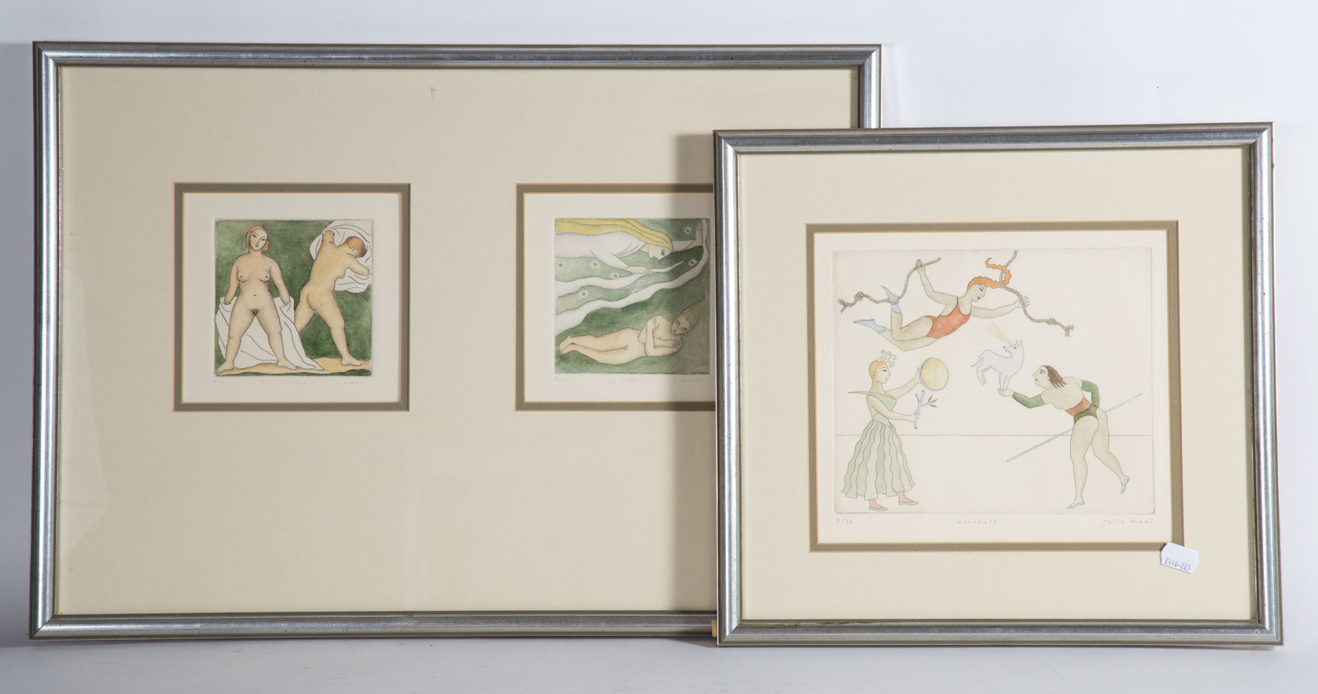 Appraisal: Two framed artworks Undernumber