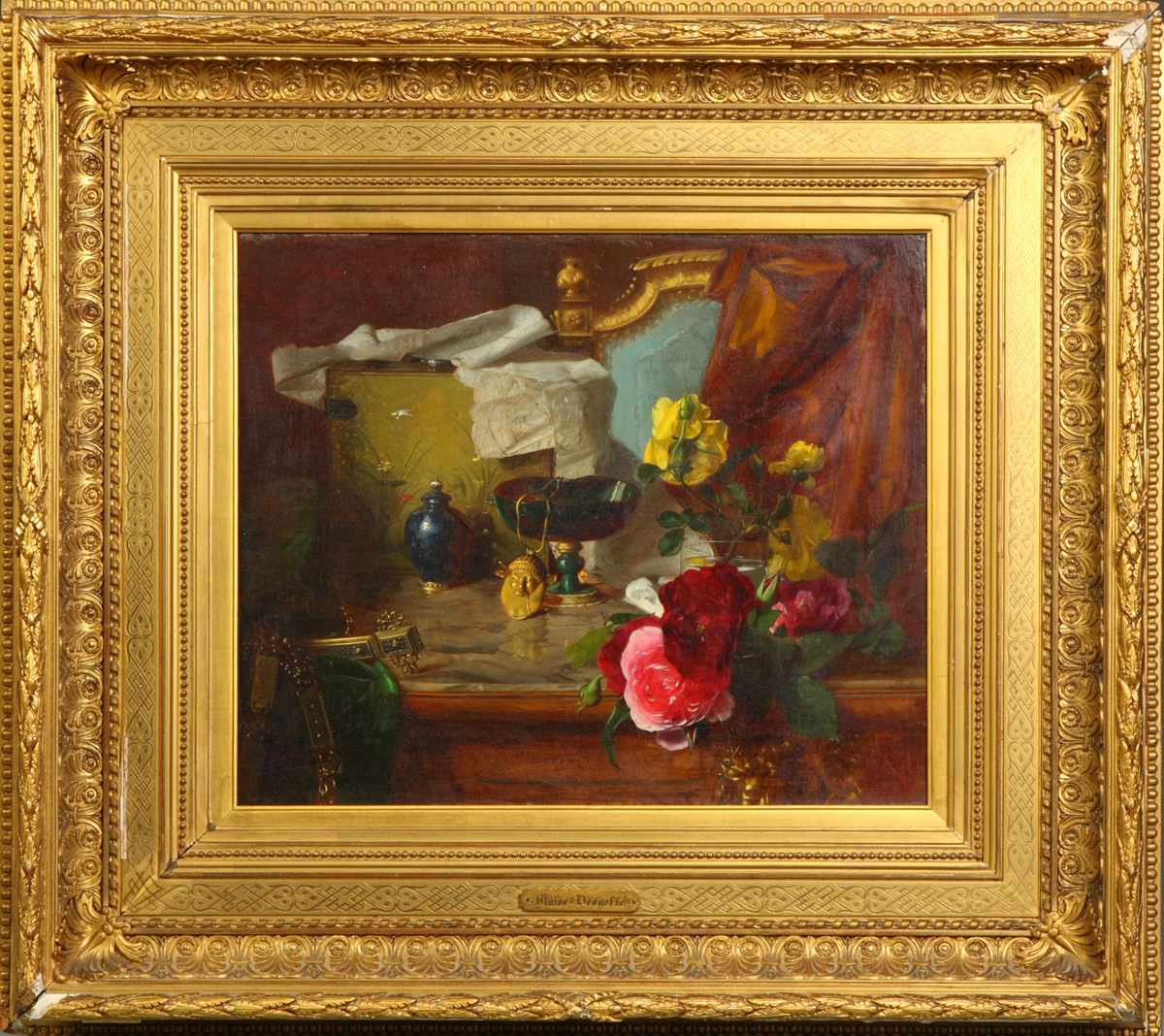 Appraisal: Blaise Desgoffe French - still life Sgn lower left Blaise