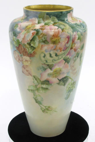 Appraisal: AN AUSTRIAN HAND PAINTED PORCELAIN FLOWER VASE - H in