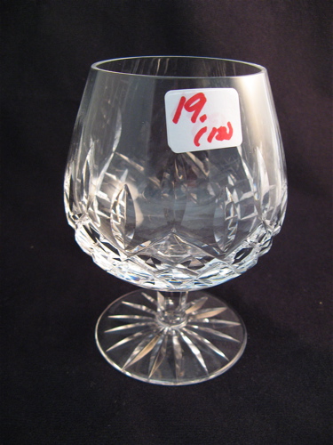 Appraisal: WATERFORD CRYSTAL twelve pieces in the Lismore pattern eight large