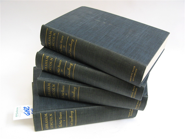 Appraisal: ABRAHAM LINCOLN THE WAR YEARS a four volume set by