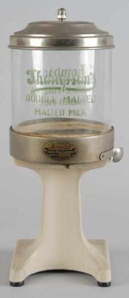 Appraisal: Thompson's Malted Milk Dispenser Description Circa s to s Nice