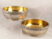 Appraisal: A pair of continental silver German assay bowls by Freytag