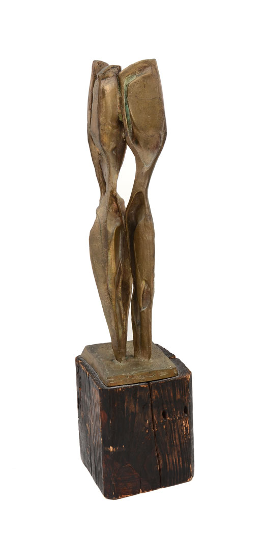 Appraisal: GERSTER Roger Swiss - ''Three Abstract Figures Standing'' Bronze ''