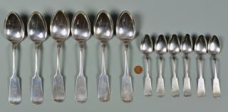 Appraisal: B H Steif Nashville spoons coin silver tablespoons and sterling