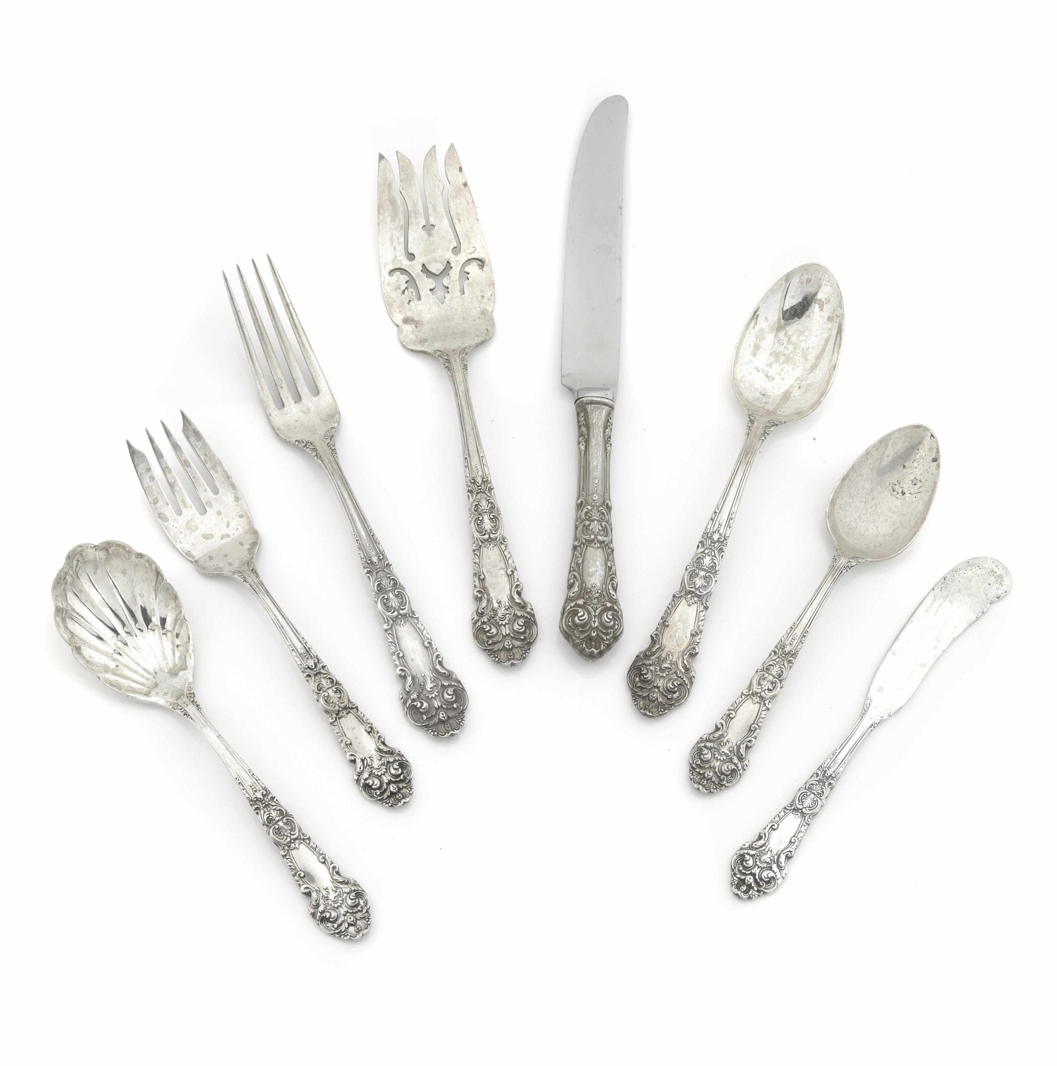 Appraisal: An American sterling silver flatware service for twelve Reed Barton