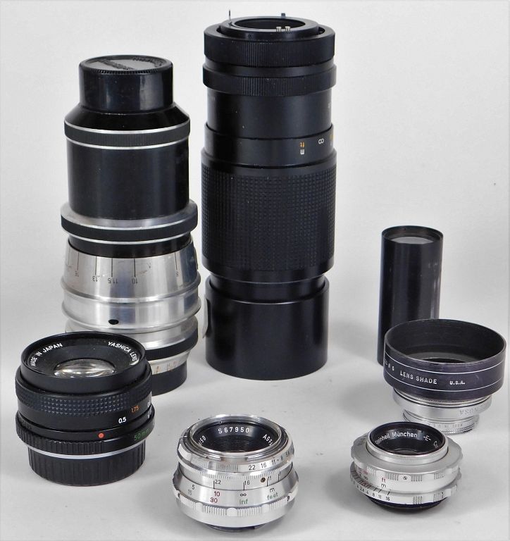 Appraisal: Lot of Camera Lenses Lot of camera lenses Includes Agfa