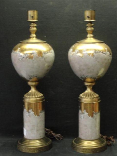 Appraisal: Pair of Neoclassical Style Midcentury Lamps From a Pleasantville estate