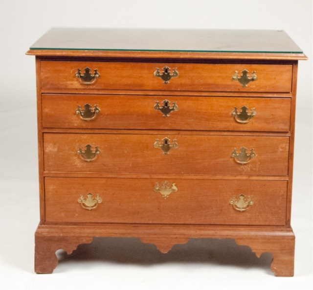 Appraisal: th C Diminutive New England Chest of Drawers Transitional Chest