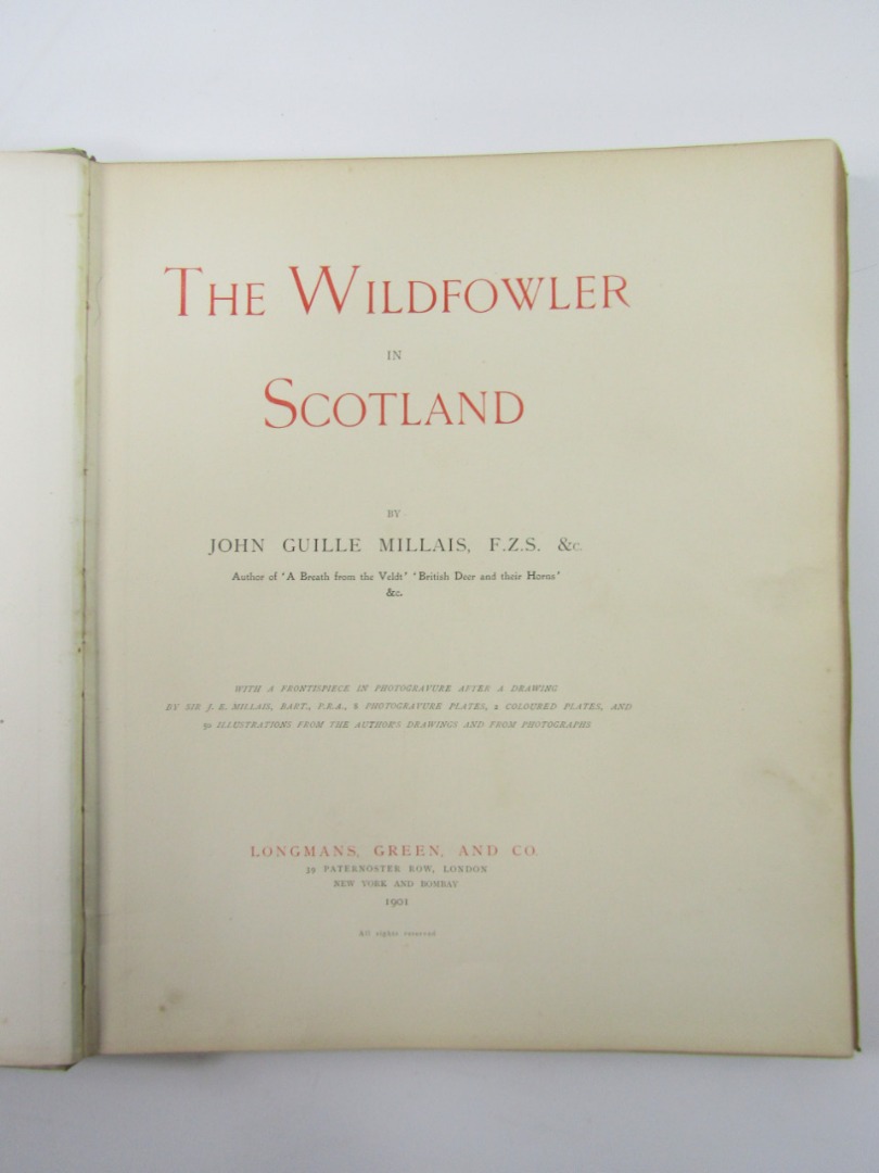 Appraisal: Millais John Guille The Wildfowler in Scotland title printed in