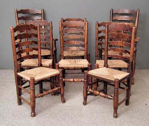 Appraisal: A set of eight late th early th Century ash