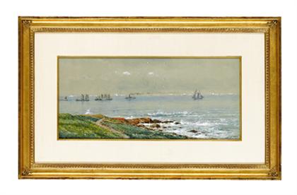 Appraisal: Edmund Darch Lewis - boats on narragansett bay Signed and