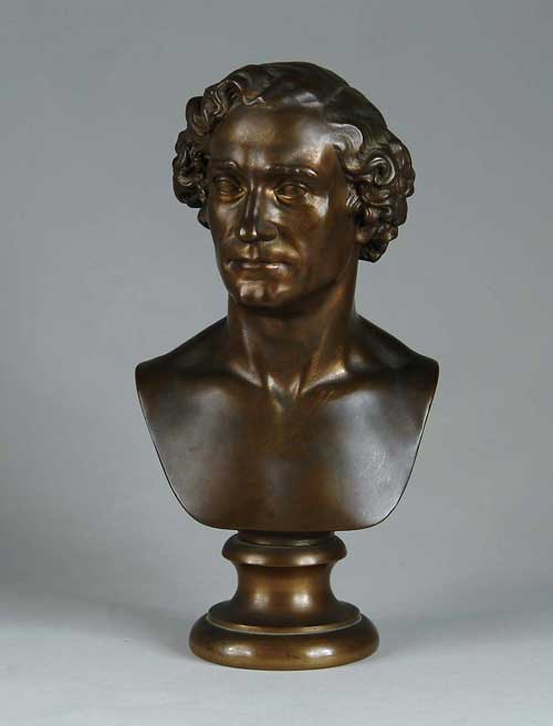 Appraisal: WARD th Century BUST OF MAN Unknown bust of man