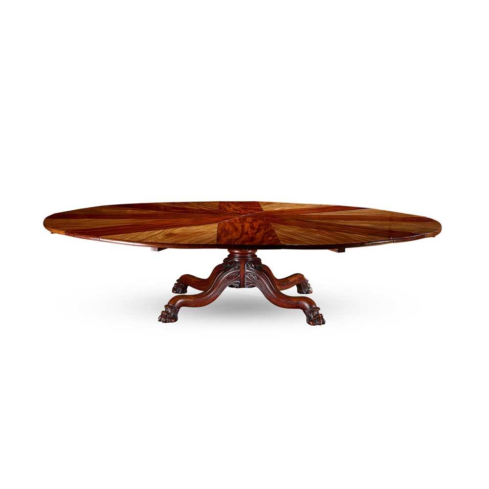 Appraisal: WILLIAM IV MAHOGANY 'JUPE'S PATENT' EXTENDING DINING TABLE BY JOHNSTONE