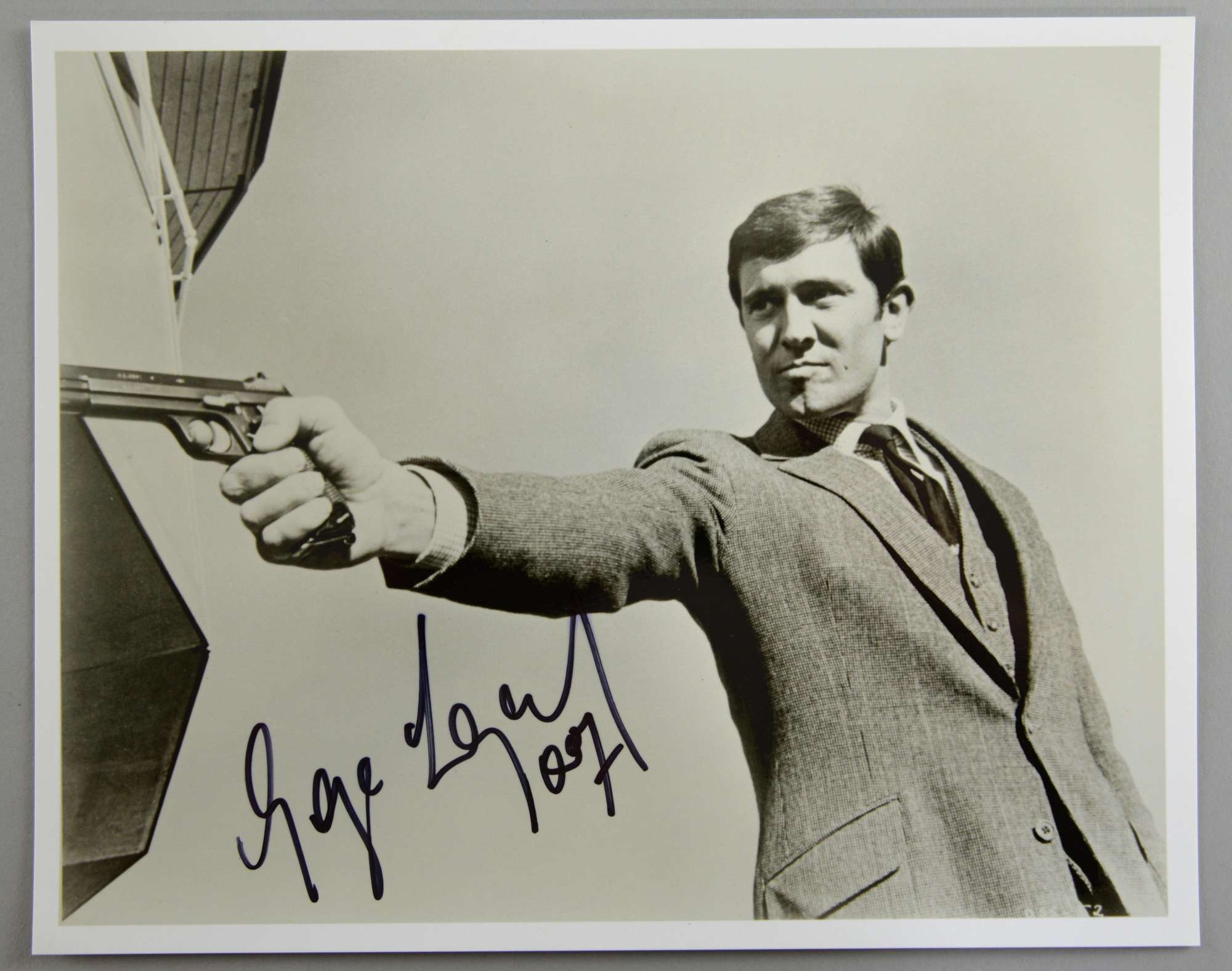 Appraisal: George Lazenby James Bond On Her Majestys Secret Service signed