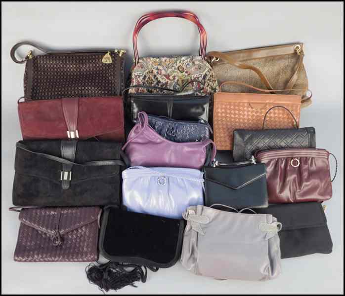 Appraisal: COLLECTION OF MORRIS MOSKOWITZ HANDBAGS Largest H '' W ''