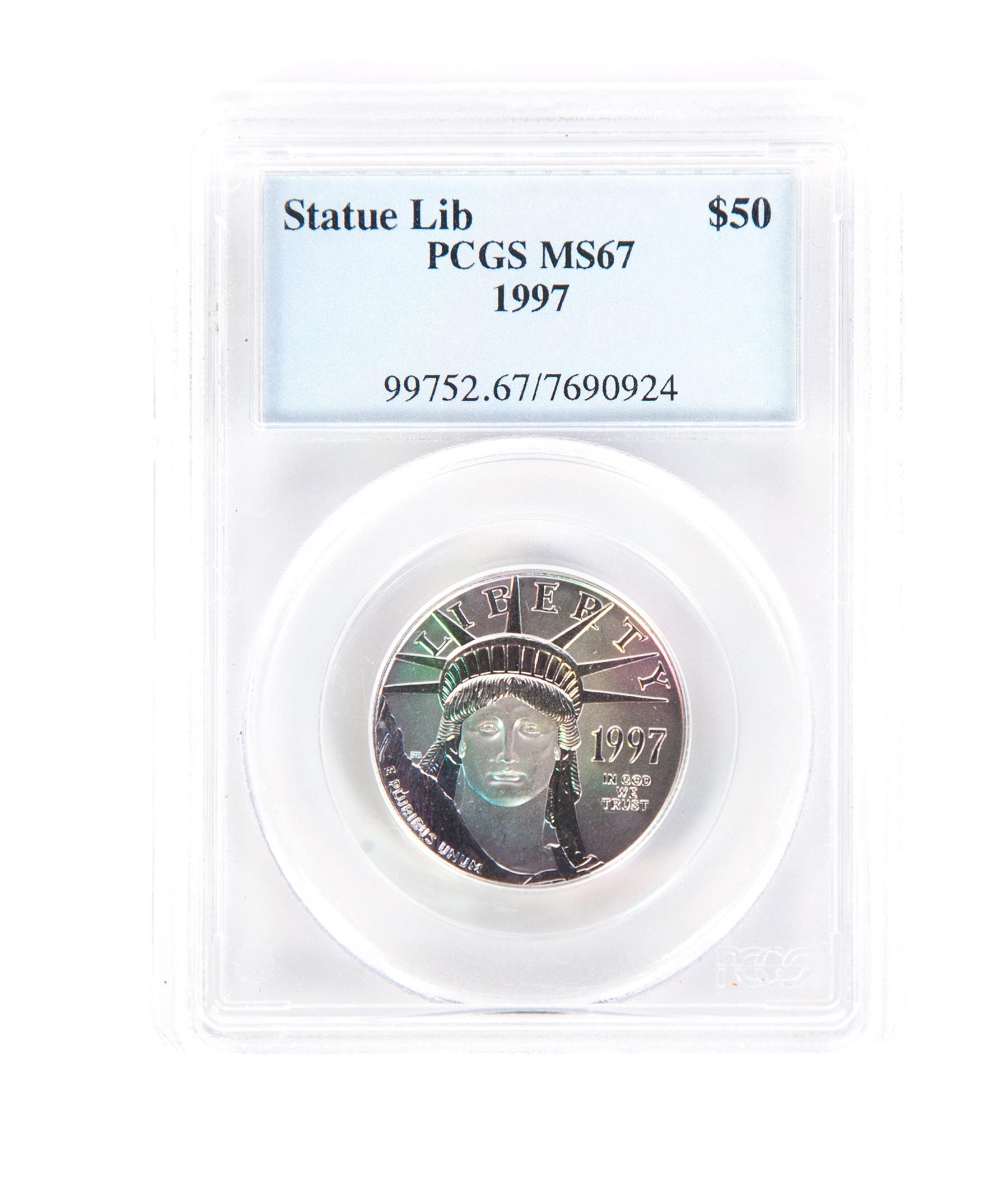 Appraisal: HALF OUNCE PLATINUM EAGLE Statue of Liberty MS PCGS