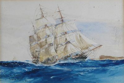 Appraisal: Charles Dixon R I - The Cutty Sark Signed inscribed