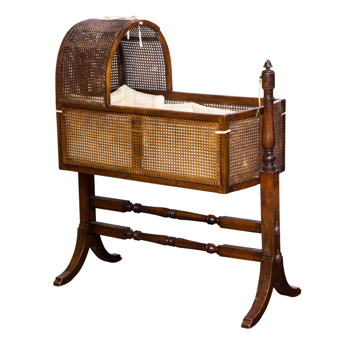 Appraisal: A GEORGIAN ROCKING BABY CRADLE CIRCA A Georgian rocking baby