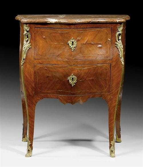 Appraisal: SMALL CHEST OF DRAWERS Louis XV indistinctly signed J SADD