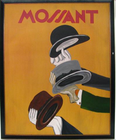 Appraisal: Mossant Hats Reproduction Print ''x ''