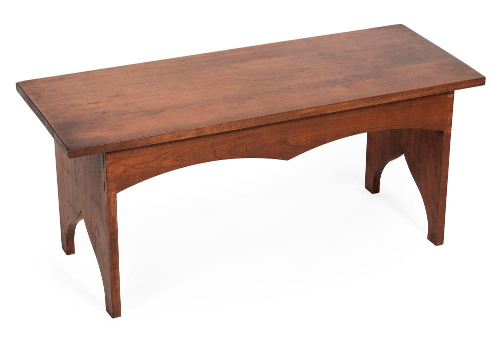 Appraisal: TH CENTURY-STYLE LOW BENCH CONTEMPORARY HEIGHT LENGTH DEPTH TH CENTURY-STYLE