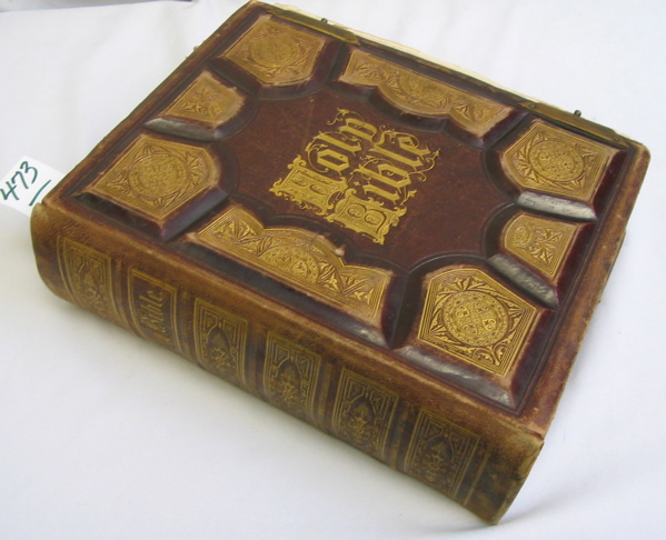 Appraisal: COLLECTIBLE HOLY BIBLE dated English text P Gallagher the Philadelphia