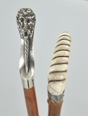 Appraisal: A Walking Stick with Sterling Silver handle by Boris Palatnik