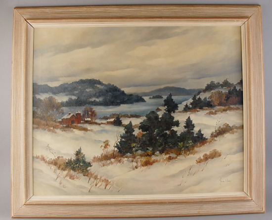 Appraisal: John Cuthbert Hare - Massachusetts Florida A New England Winter