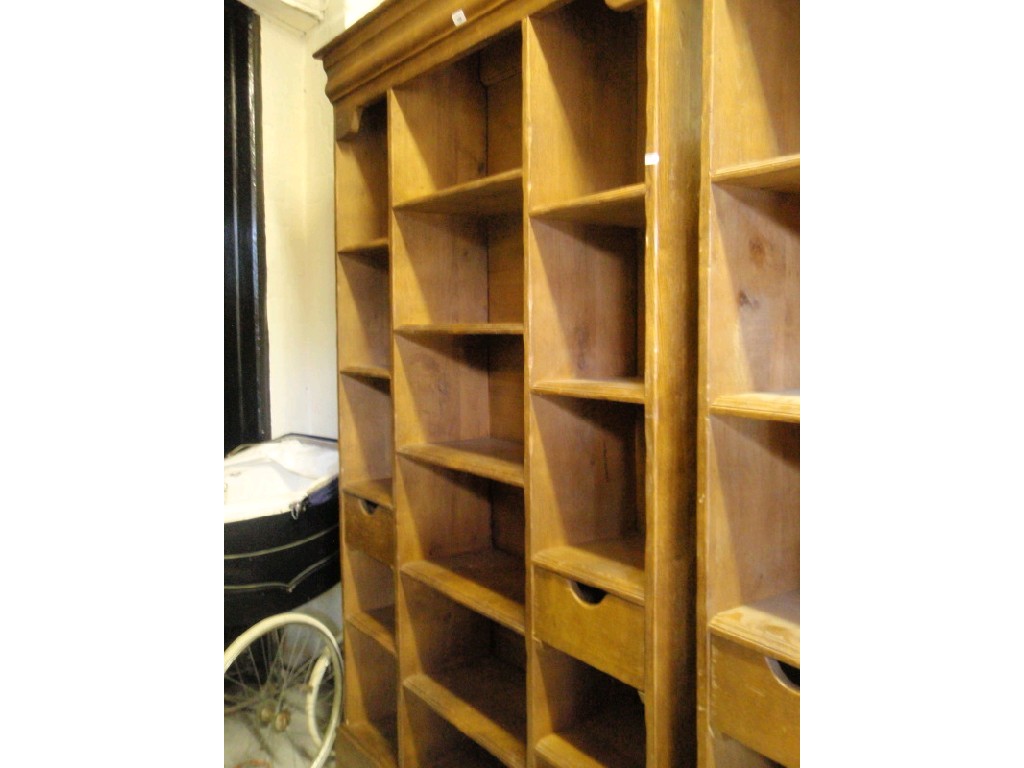 Appraisal: A modern rustic oak open bookcase cm wide cm high