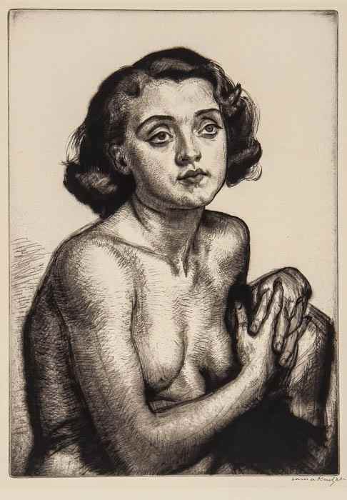 Appraisal: Dame Laura Knight - Lilian drypoint etching on laid paper