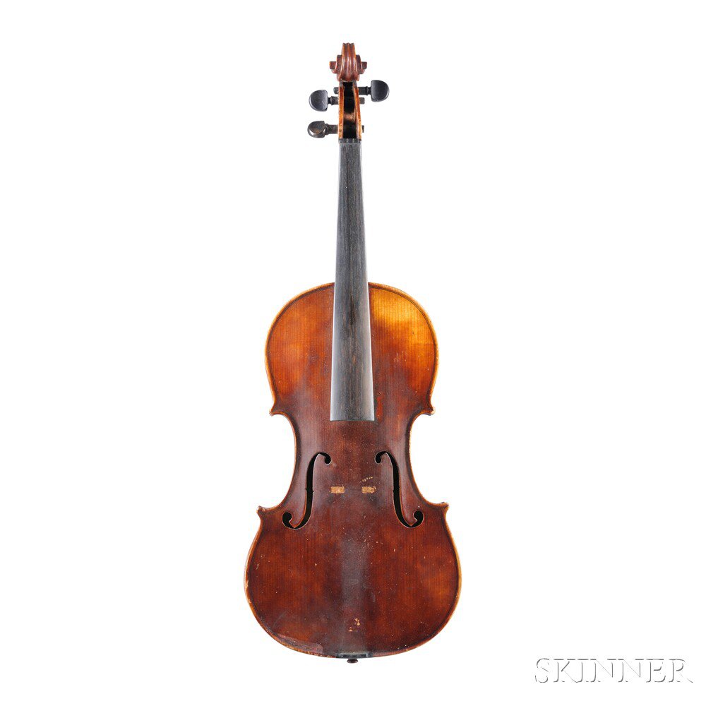 Appraisal: American Violin D E Thomas Woodstock Vermont bearing the maker's