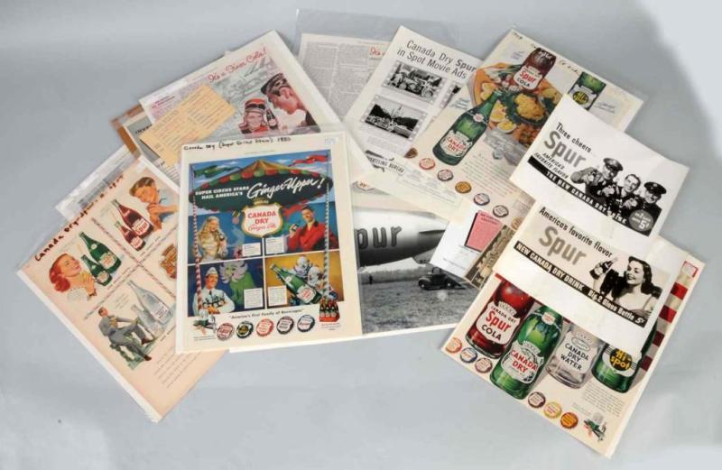 Appraisal: Lot of Assorted Spur Photos Ephemera Description Includes some decals