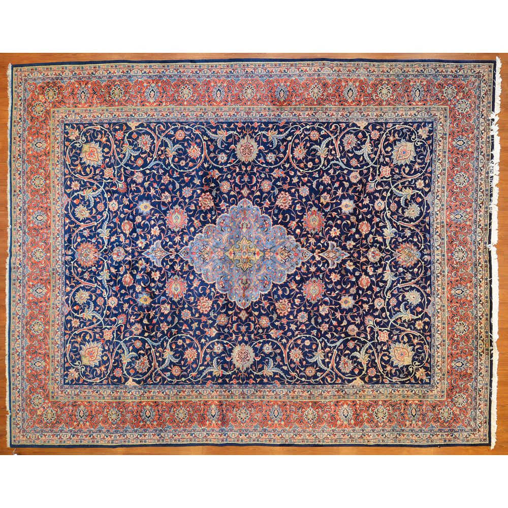 Appraisal: Sarouk Carpet Persia x Third quarter- th century hand-knotted wool