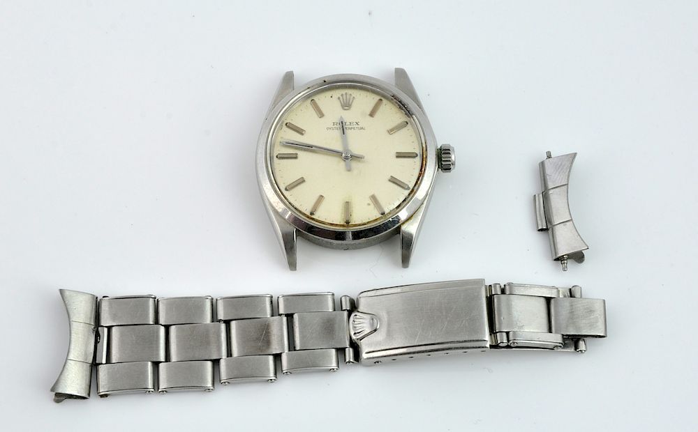 Appraisal: Rolex Oyster Perpetual Steel Wristwatch Ref Rolex oyster perpetual steel