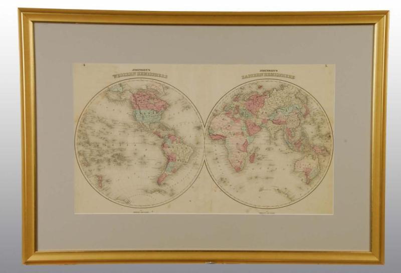 Appraisal: Johnson's Western Eastern Hemisphere Description Early 's By Johnson and